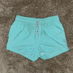 ASOS Turquoise Super Short Swim Trunks